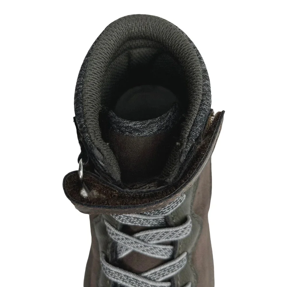 OshKosh B'gosh Toddler Boys Slip-on Ankle Boots Size‎ 8 Brown Mid Top Washable
